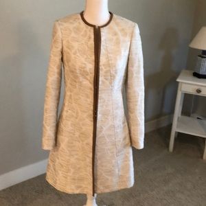 Etcetera Long Shimmery Animal Print Jacket